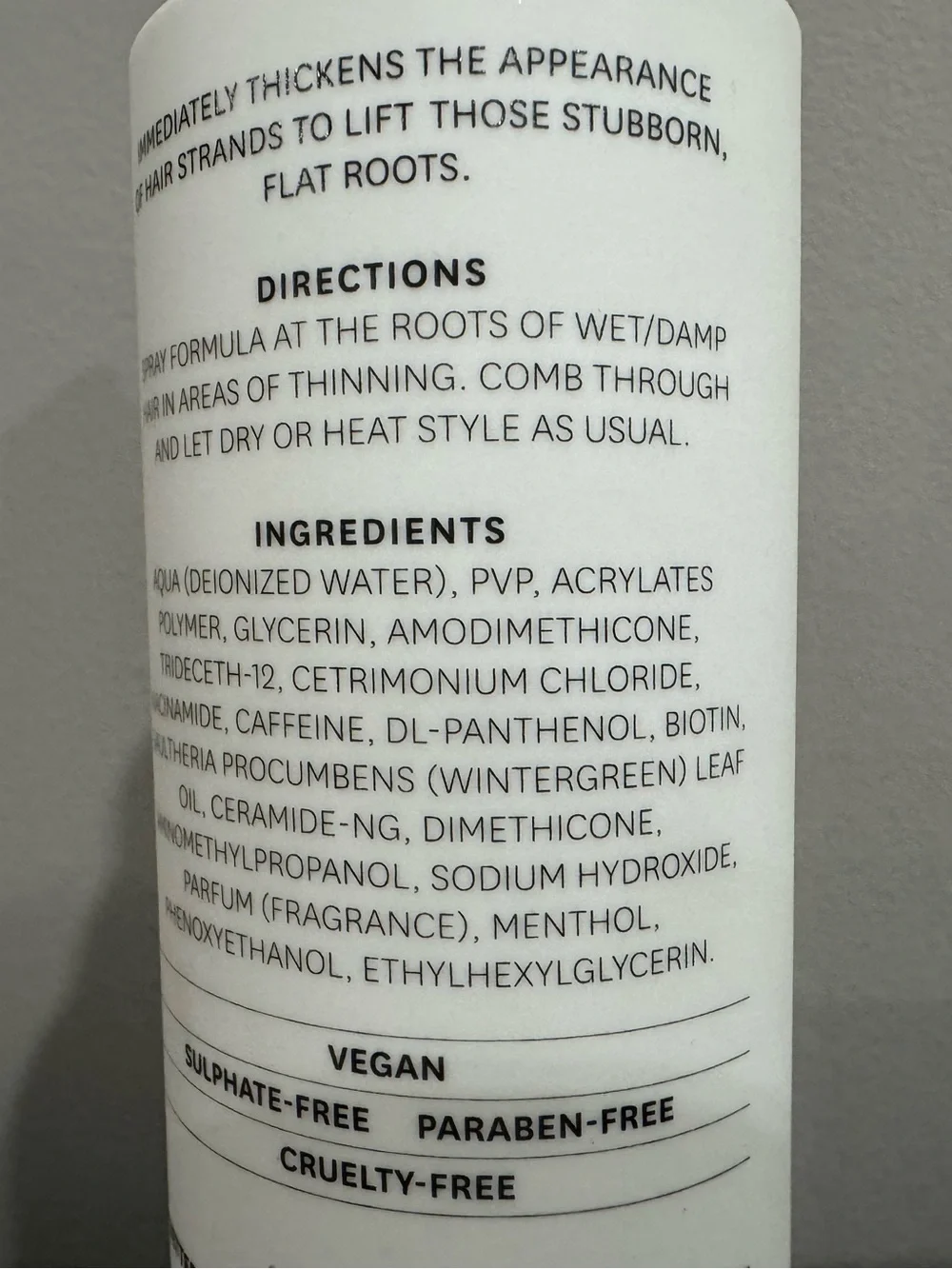 Better Not Younger Lift Me Up Hair Thickener